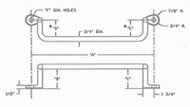 Double Offset/Foot Out Grab Iron Diagram