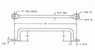 Single Offset/Foot Out Grab Iron Diagram